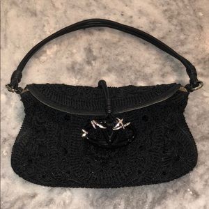 Valentino Flap Crochet Georgett purse